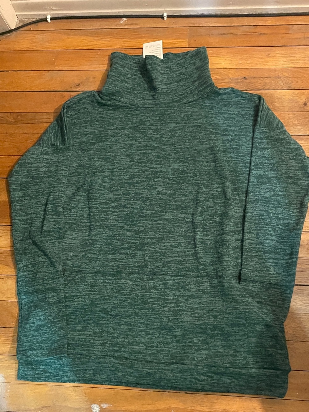 NWT Green Marled Turtleneck Sweater